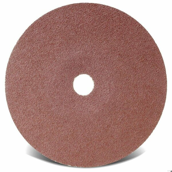 Cgw Abrasives Standard Coated Abrasive Disc, 9 in Dia, 7/8 in Center Hole, 24 Grit, Coarse Grade, Aluminum Oxide A 48041